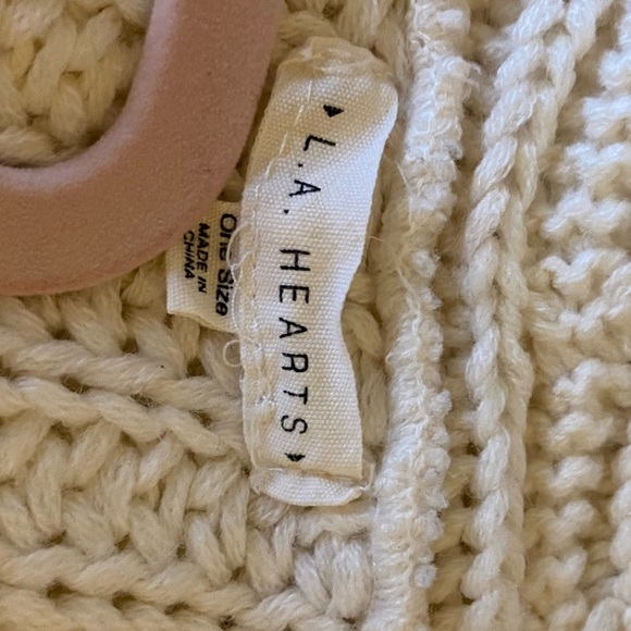 LA Heats Free size Dolman sleeve cable knit oversized cardigan - Picture 5 of 5